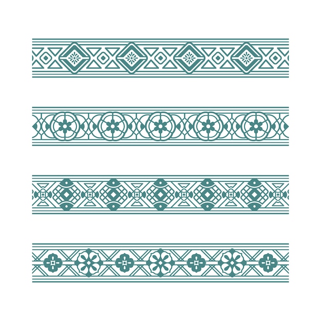 Hand drawn ornament borders