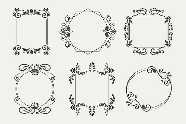 Hand drawn ornamental frame