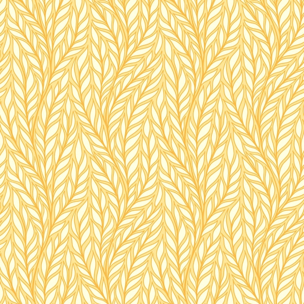 Hand drawn pattern with decorative floral ornament Stylized colorful branches