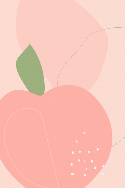 Vector hand drawn peach memphis background vector