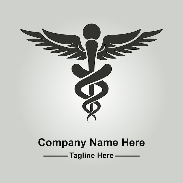 Vector hand drawn pharmacy logo design