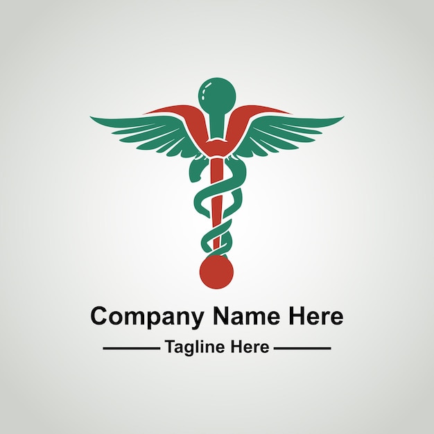 Vector hand drawn pharmacy logo design