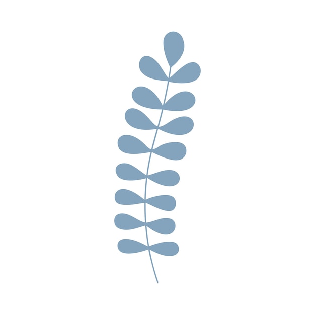 Hand drawn plant element twig grass