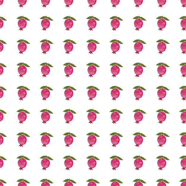 Hand drawn pomegranate fruit seamless pattern Botanical fruits wallpaper