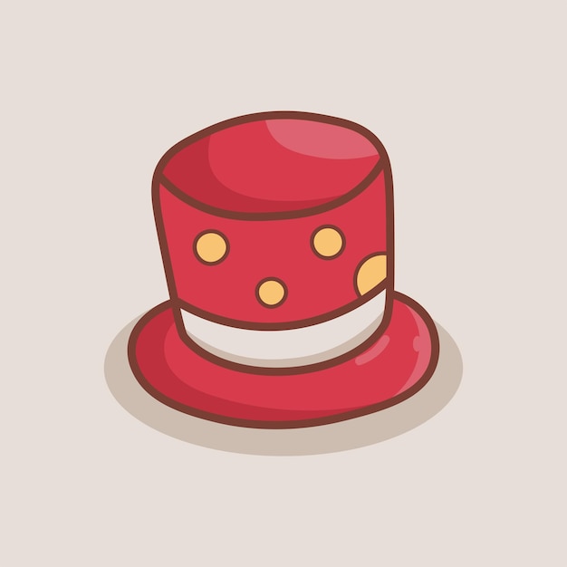 Hand Drawn Red Hat Magician Illustration