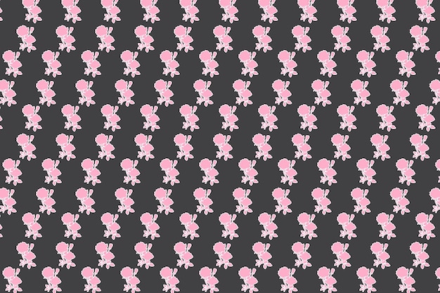 hand drawn rose seamless pattern background floral pink