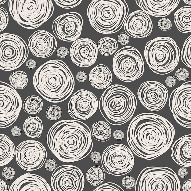 Hand drawn seamless pattern