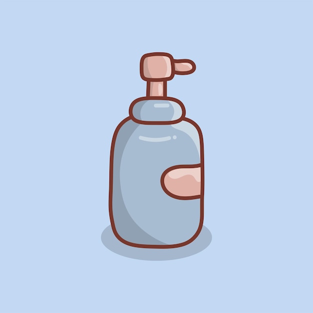 Hand Drawn Shampoo Bottle Illustration