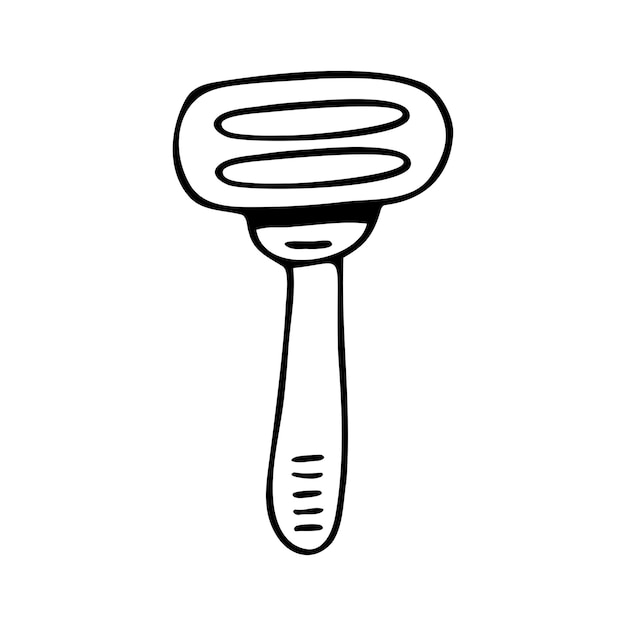 Hand drawn shaving machine isolated on a white background