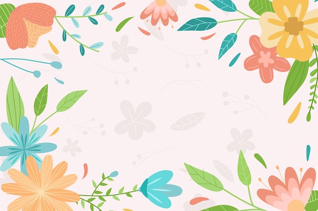 Hand drawn spring background