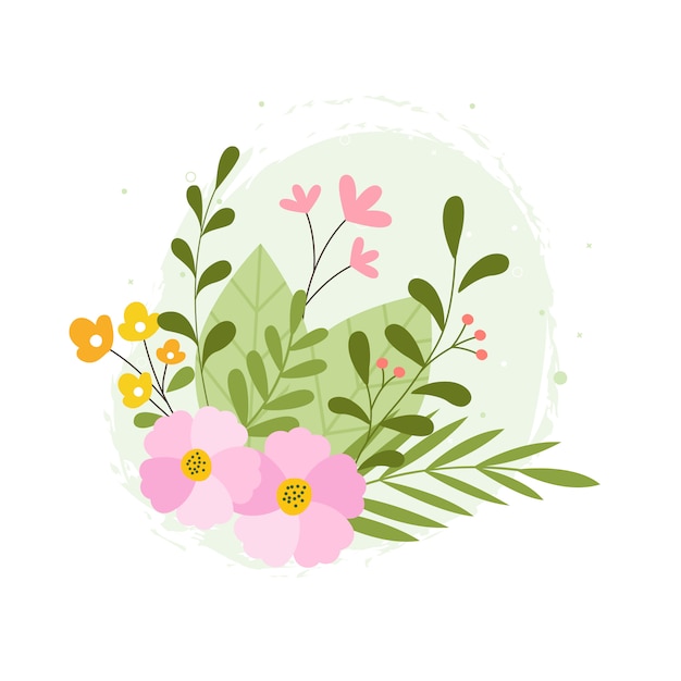 Hand Drawn Spring Botanical Flower Floral   Illustration