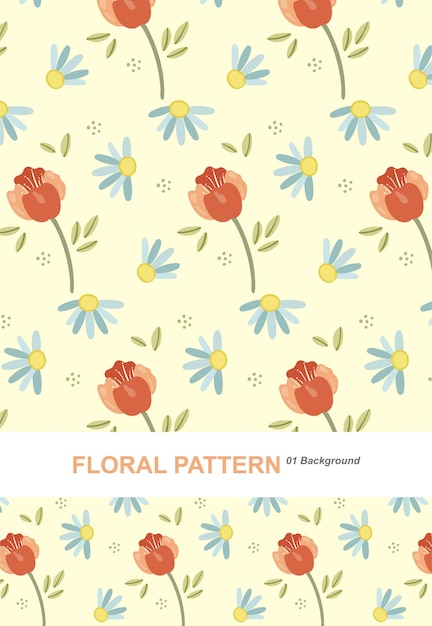 Hand Drawn Spring Floral Pattern