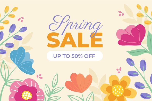 Hand drawn spring sale