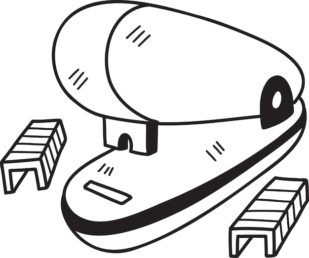 Hand Drawn stapler illustration