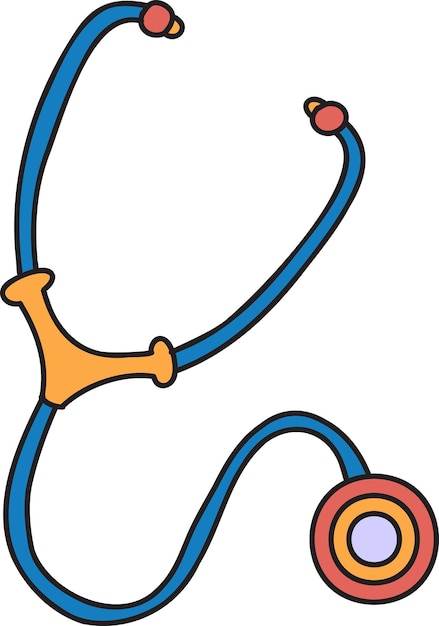 Hand Drawn Stethoscope illustration