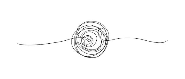 Hand drawn of tangle scrawl sketch Abstract scribble Vector illustration