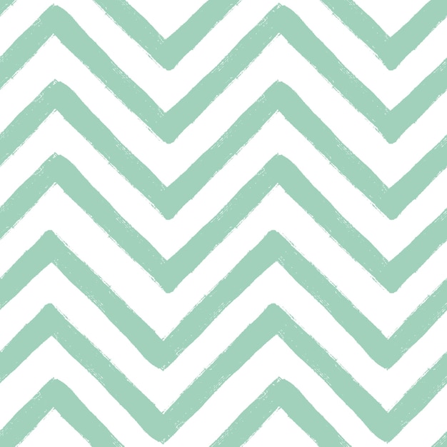 Hand drawn textured zig zag seamless pattern Vector ilustration