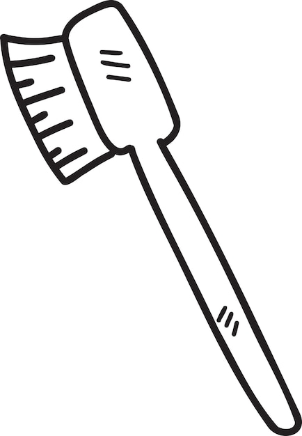 Hand Drawn toothbrush illustration