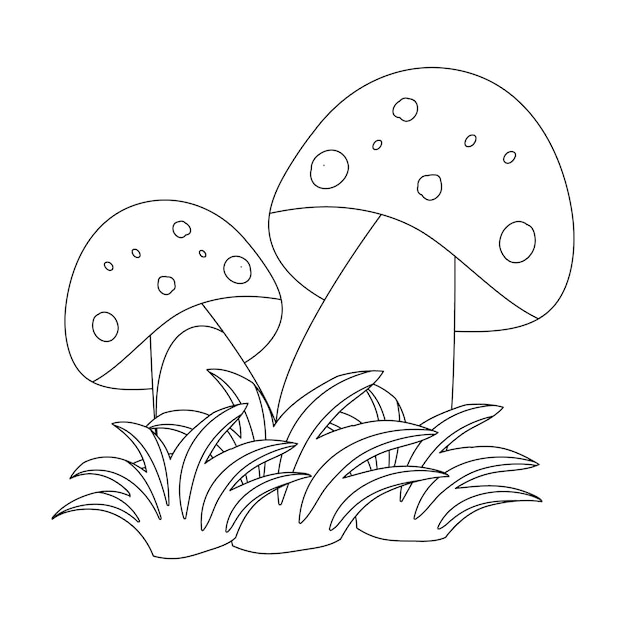 hand drawn trees coloring pages for kids. tree outline vector art