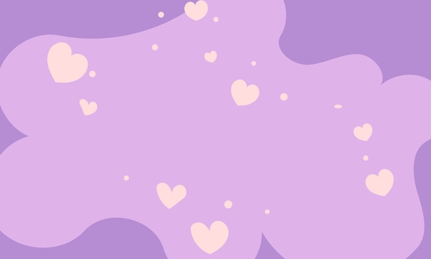 Vector hand drawn valentines day background