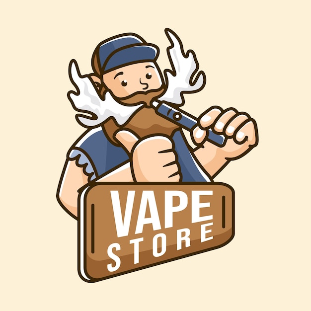 Hand Drawn Vape Store logo