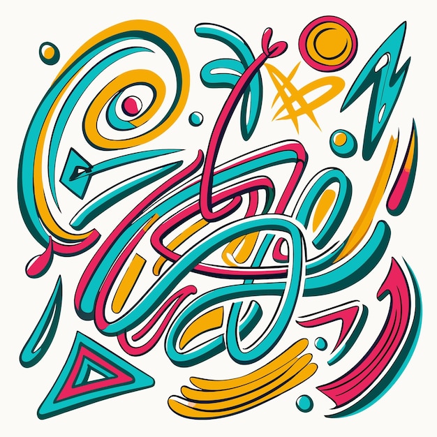 Vector hand drawn vector doodle style illustration