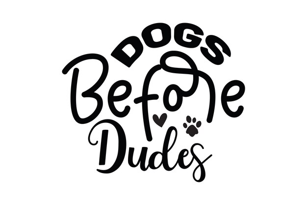 A hand drawn vector illustration of dogs before guys.