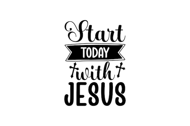 A hand drawn vector lettering with jesus and lettering.