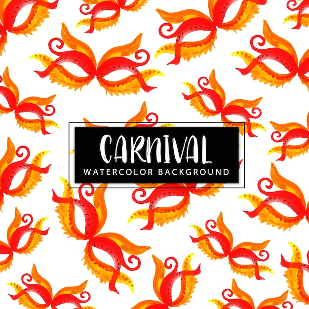 Hand Drawn Watercolor Carnival Background