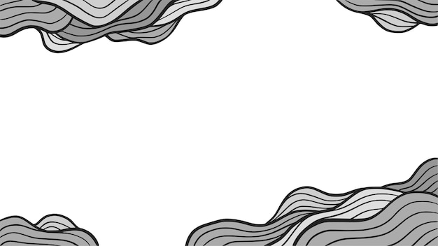 Hand drawn wave background design