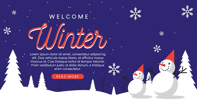 Hand Drawn Winter Sale Background Flat Design Concept