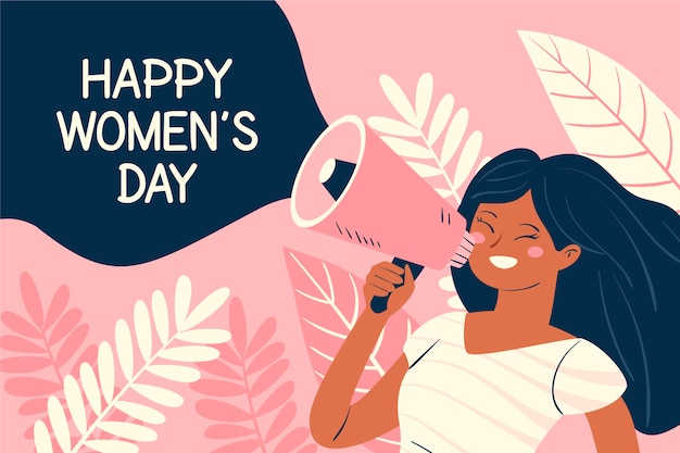 Hand drawn women's day