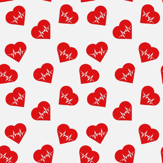 Hand drawn world blood donor day seamless pattern Vector illustration