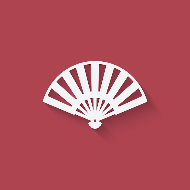 Vector hand fan icon