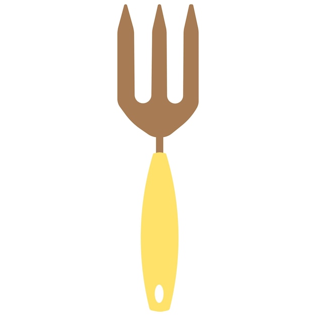 Hand fork icon Vector flat illustration