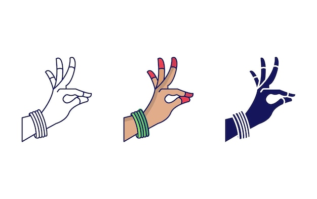 Hand gesture icon