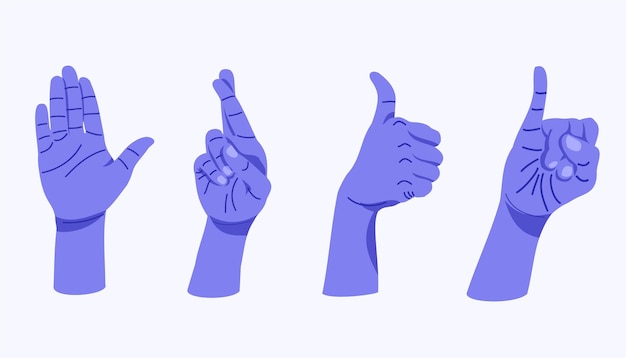 Hand Gesture Illustration vector