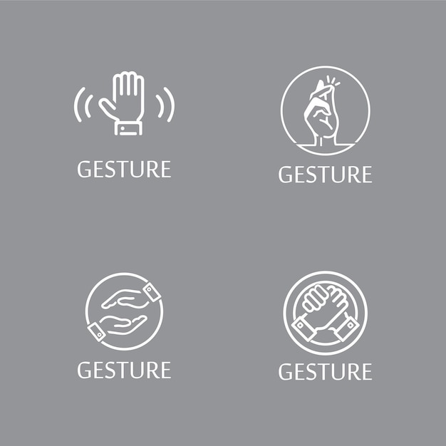 Hand gestures and sign language isolated