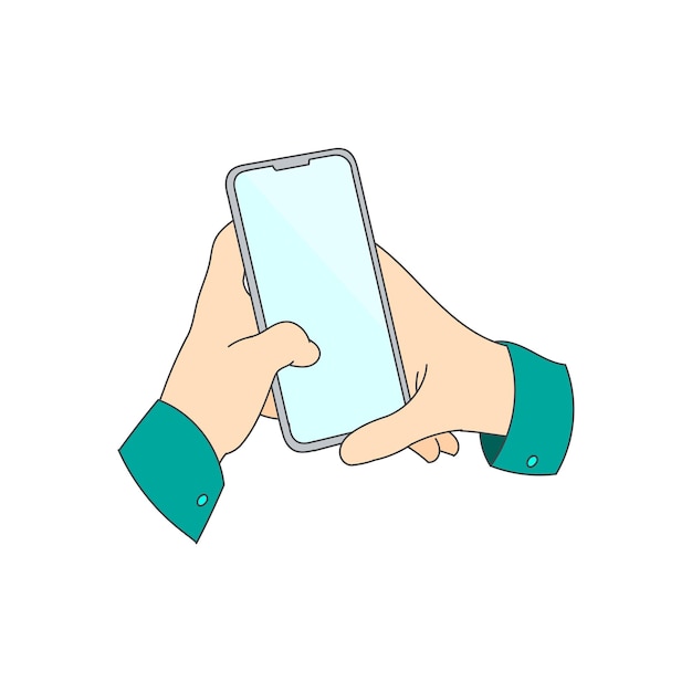 hand holding smartphone