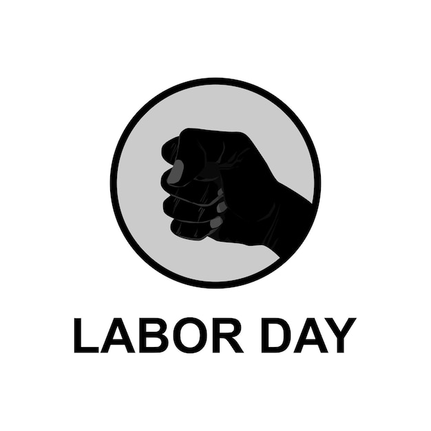 Hand icon design symbol to commemorate labor day