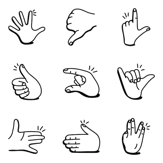 Vector hand icon