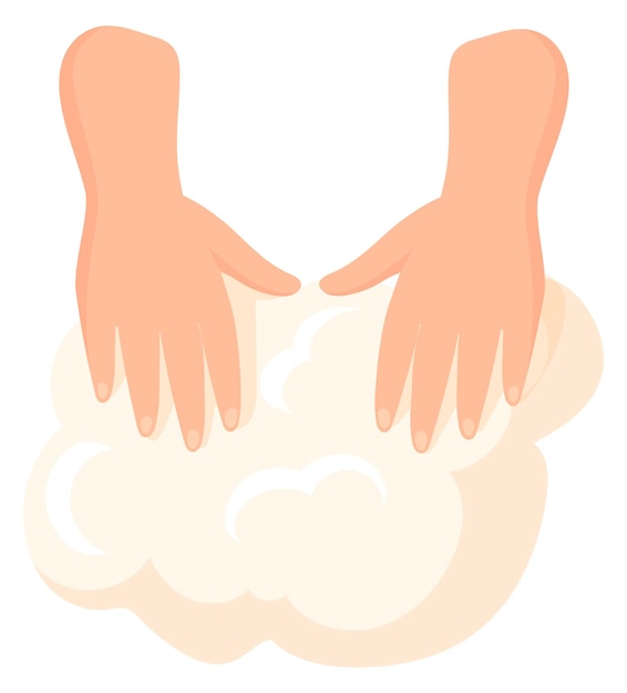 Hand kneading dough Baking pastry preparation icon