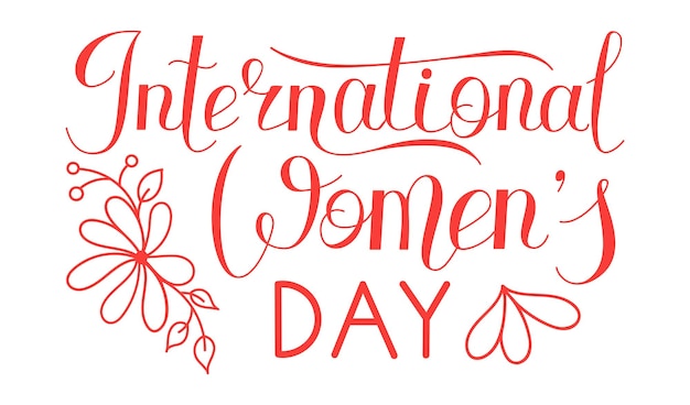 Hand lettering for International Women s Day