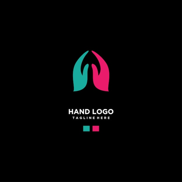 Hand logo icon design template vector illustration