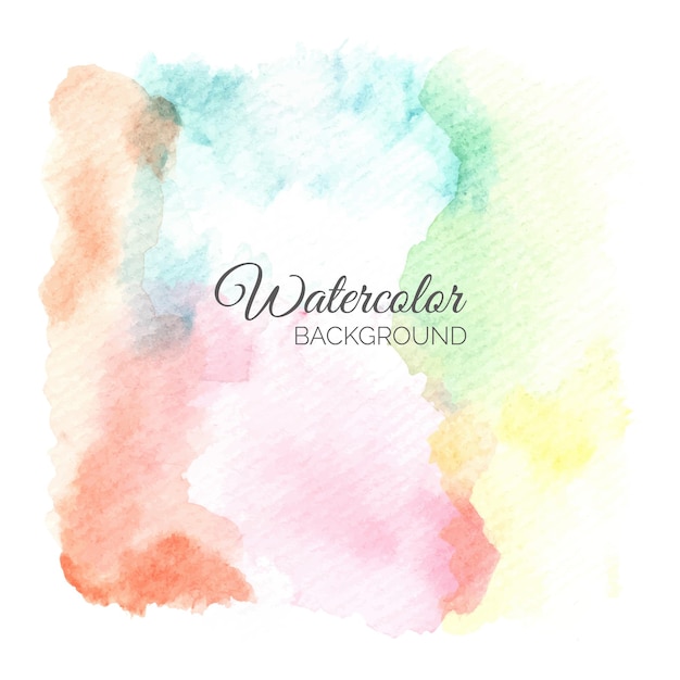 Hand painted of colorful watercolor background