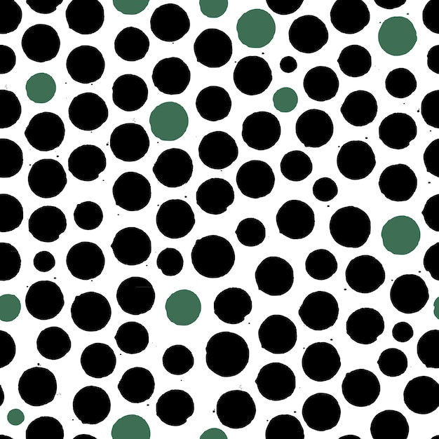 Hand painted dot pattern