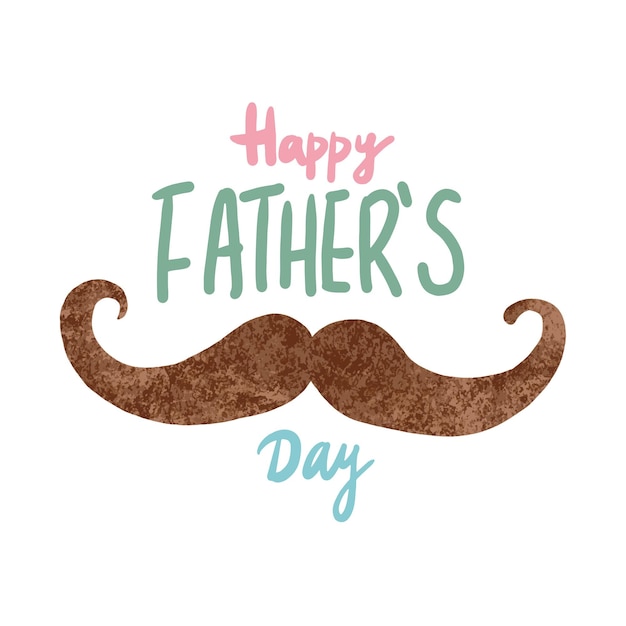 hand painted father's day illustration background