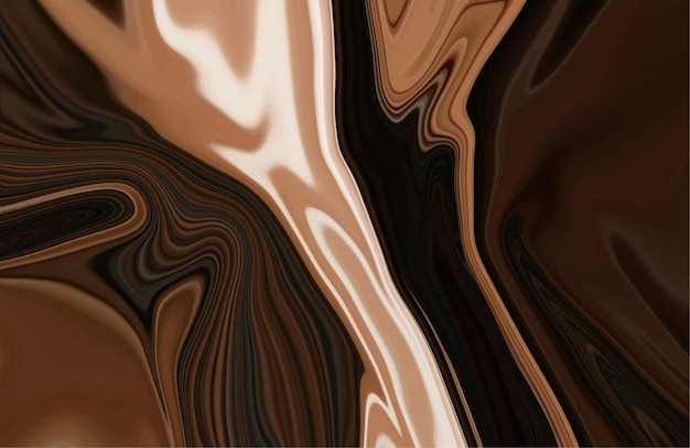 Hand-painted mixed dark chocolate color vibrant liquid background. Abstract fluid painting.