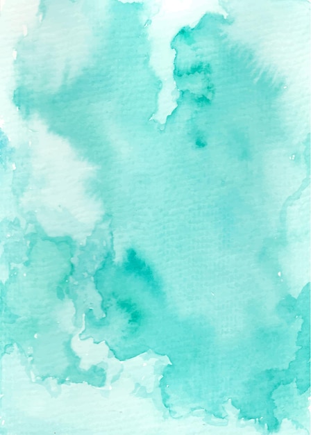 Hand painted of turquoise abstract watercolor background