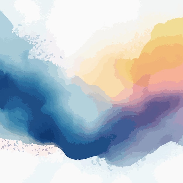 Vector hand painted watercolor abstract watercolor background